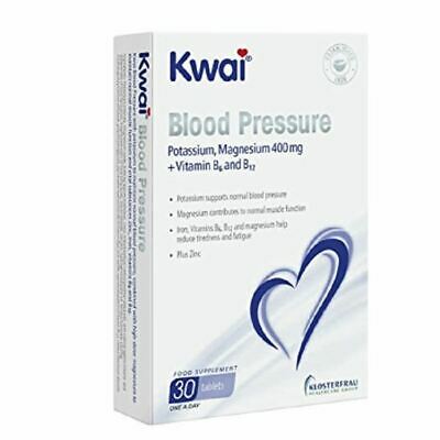 Kwai Blood Pressure Potassium, Magnesium 400mg + Vitamin B6 and B12, 30 Tablets For Discount