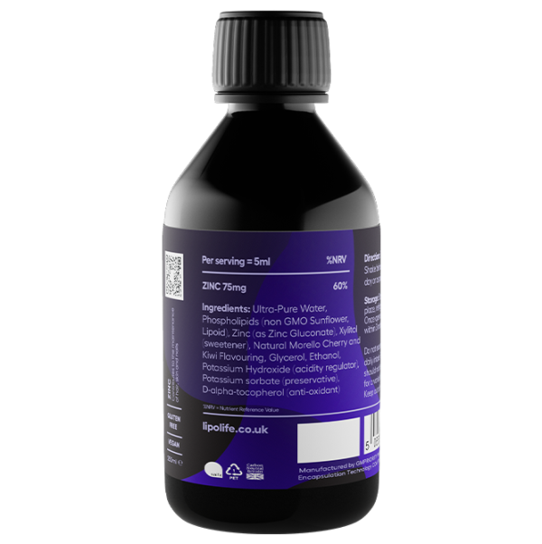 Lipolife LLZ1- Zinc, 250ml For Cheap