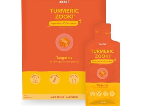 Zooki Liposomal Turmeric 750mg Curcumin -Tangerine Flavour, 14x15ml Cheap