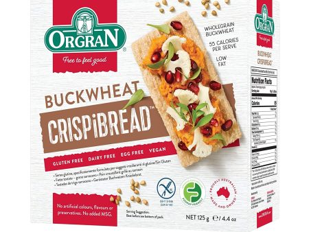 Orgran Toasted Buckwheat Crispibread,  125gr on Sale