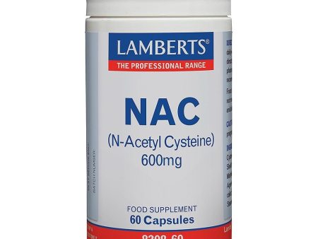 Lamberts NAC (N-Acetyl Cysteine) 600mg, 60 Capsules For Sale