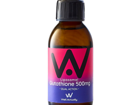 Well Actually Liposomal Liquid Reduced L-Glutathione (500mg) + Selenium (55mcg) + B5 (2mg) - High Strength, 150ml Fashion