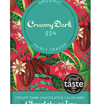 Chocolate And Love Organic Creamy - Dark 55% 80g Discount