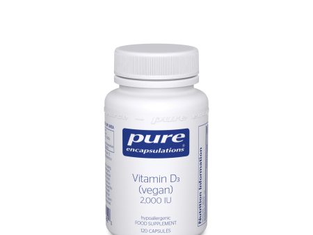 Pure Encapsulations Vitamin D3 2000IU Vegan, 120 Capsules For Discount