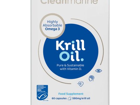 Cleanmarine Krill Oil 590mg High Strength! 60 Capsules Online Hot Sale