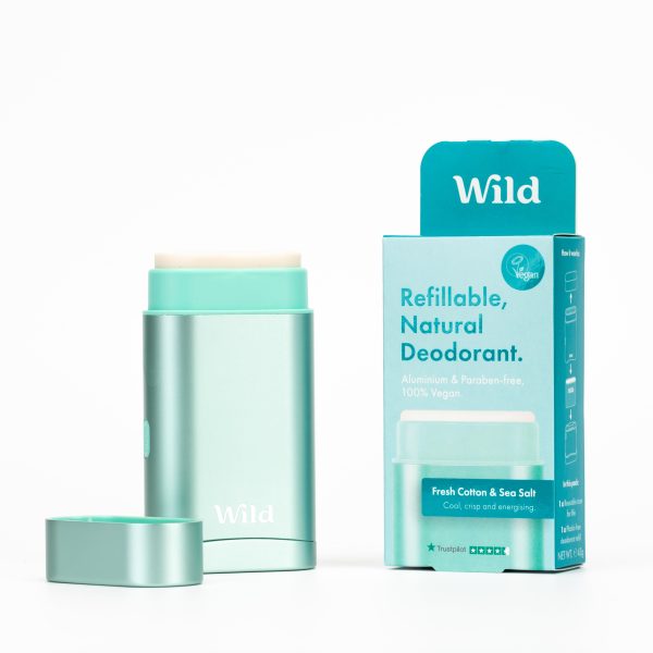 Wild Aqua Case and Fresh Cotton & Sea Salt Deo Starter Pack For Sale