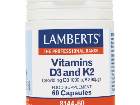 Lamberts Vitamin D3 and K2, 60 Capsules on Sale