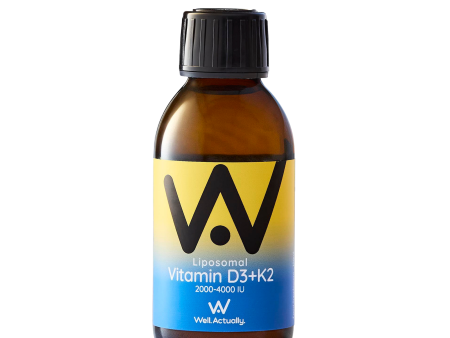 Well Actually Liposomal Liquid Vitamin D3 + K2, 150ml Online Hot Sale