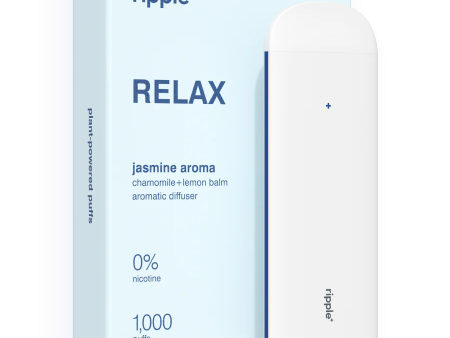 Ripple+ Relax Jasmine Aroma Zero Nicotine Diffuser, 56gr - 18+ Only Discount