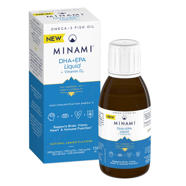 Minami DHA + EPA Liquid + Vitamin D3, 150 ml on Sale