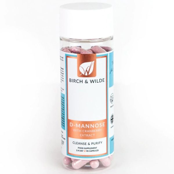 Birch & Wilde D-Mannose & Cranberry Extract Cleanse & Purify Capsules, 90 Capsules Online Sale