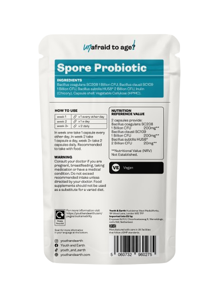 Youth & Earth Spore Probiotic, 60 Capsules Online