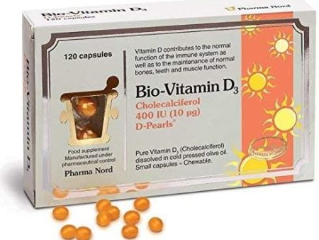 Pharma Nord Bio-Vitamin D3 400IU – 10mcg (Cholecalciferol), 120 Capsules on Sale