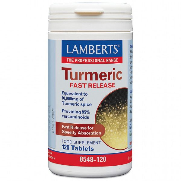 Lamberts Turmeric Fast Release,  120 Tablets Supply