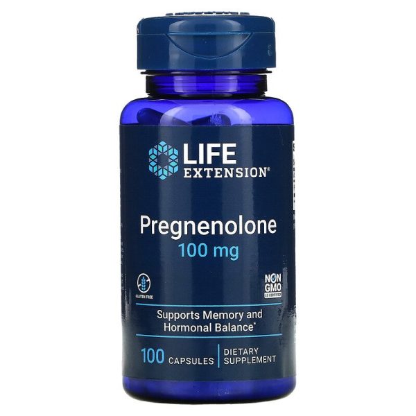 Life Extension Pregnenolone- 100mg, 100 Capsules Hot on Sale