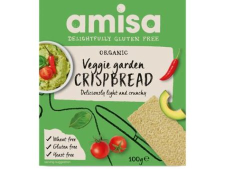 Amisa Organic Veggie Garden Crispbread - Gluten Free 100g on Sale