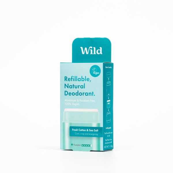 Wild Aqua Case and Fresh Cotton & Sea Salt Deo Starter Pack For Sale