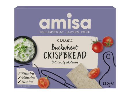 Amisa Organic Gluten Free Buckwheat Crispbread, 120gr For Cheap