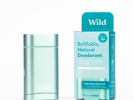 Wild Aqua Case and Fresh Cotton & Sea Salt Deo Starter Pack For Sale