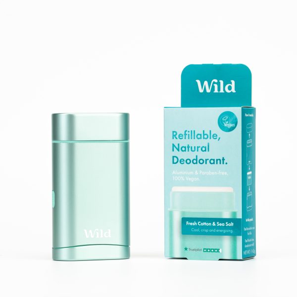 Wild Aqua Case and Fresh Cotton & Sea Salt Deo Starter Pack For Sale