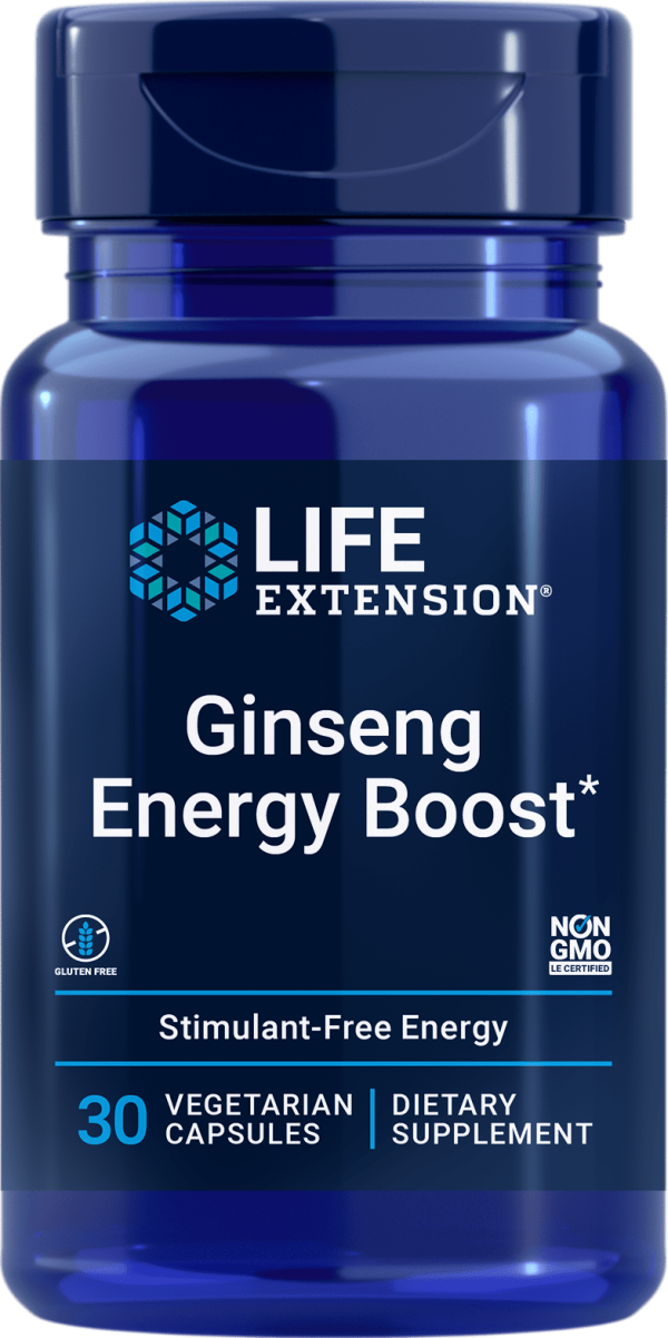 Life Extension Ginseng Energy Boost,   30 VCapsules Fashion