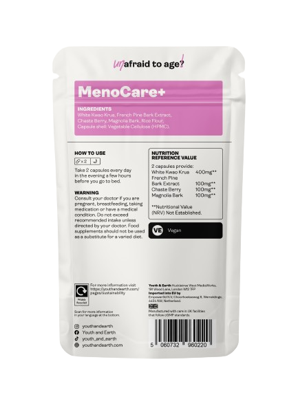 Youth & Earth MenoCare+ 350mg, 60 Capsules Online now