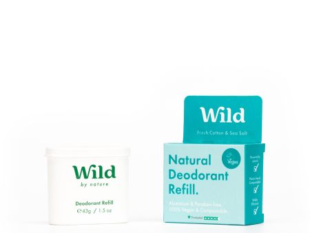 Wild Fresh Cotton & Sea Salt Deo Refill,  43gr Fashion