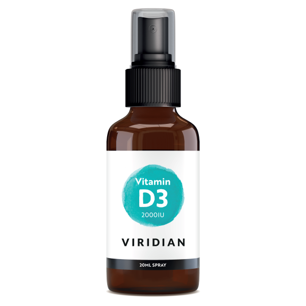 Viridian Vitamin D3 2000iu Spray, 20ml Online now