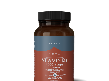 Terranova Vitamin D3 1000iu Complex , 50 VCapsules Online now