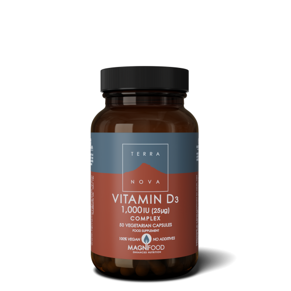 Terranova Vitamin D3 1000iu Complex , 50 VCapsules Online now