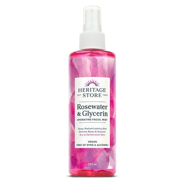 Heritage Store Rosewater & Glycerine Hydrating Facial Mist, 236ml Online