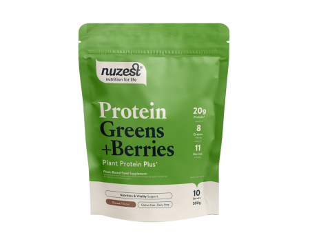 Nuzest Protein Greens + Berries- Cocoa,  300gr Supply