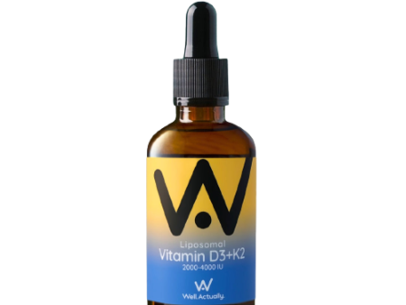 Well Actually Vitamin D3 + K2 - Liposomal, 60ml Summer Citrus Hot on Sale