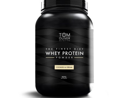 Tom Oliver Diet Whey Cookies & Cream, 907gr Online now