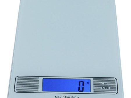 Sonvadia Digital Kitchen Scale, Flat Glass Surface - 10Kg - White Supply