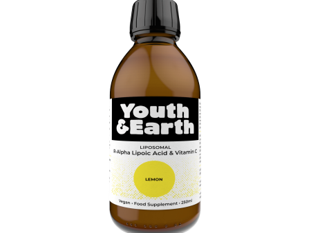 Youth & Earth Liposomal R-Alpha Lipoic Acid & Vitamin C , Lemon 250ml Online Hot Sale