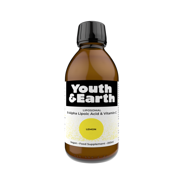 Youth & Earth Liposomal R-Alpha Lipoic Acid & Vitamin C , Lemon 250ml Online Hot Sale