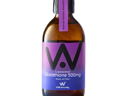 Well Actually Reduced L-Glutathione (500mg) - Dual Action - Liposomal Liquid High Absorption, 300ml Blueberry Sale