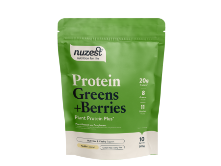 Nuzest Protein Greens + Berries- Vanilla Caramel,  300gr Online now