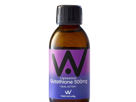 Well Actually Reduced L-Glutathione (500mg) - Dual Action - Liposomal Liquid High Absorption, 150ml Blueberry For Sale