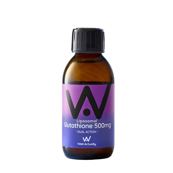 Well Actually Reduced L-Glutathione (500mg) - Dual Action - Liposomal Liquid High Absorption, 150ml Blueberry For Sale