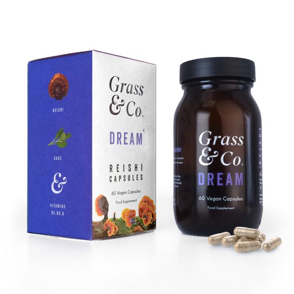 Grass & Co. DREAM Reishi Mushrooms with Magnesium + Chasteberry,  60 Vegan Capsules Sale