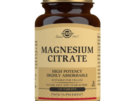 Solgar Magnesium Citrate, 120 Tablets For Cheap