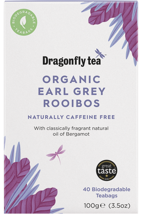 Dragonfly Organic Earl Grey Rooibos Tea - 40 Teabags on Sale