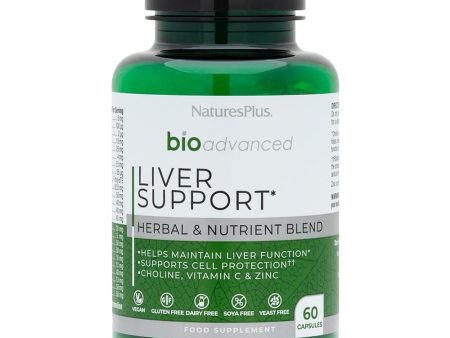 Nature s Plus Bioadvanced Liver Support, 60CAPS Hot on Sale