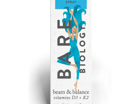 Bare Biology Beam & Balance Vitamin D3 & K2 Spray,  25ml Online now