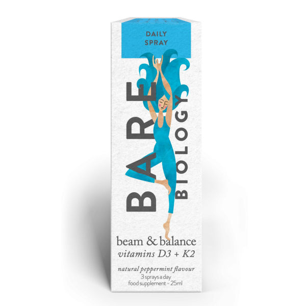 Bare Biology Beam & Balance Vitamin D3 & K2 Spray,  25ml Online now