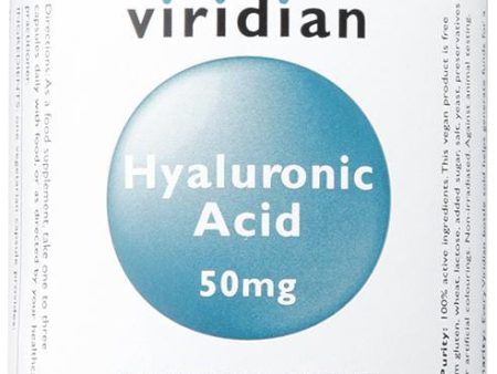 Viridian Hyaluronic Acid, 50mg, 90 VCapsules Sale