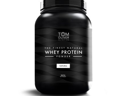 Tom Oliver Natural Unflavoured Whey, 907gr Online now