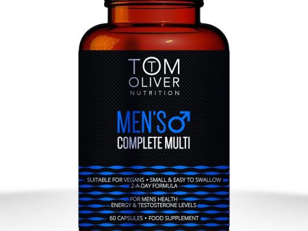 Tom Oliver Mens Multivitamin & Mineral, 60 Capsules Online now